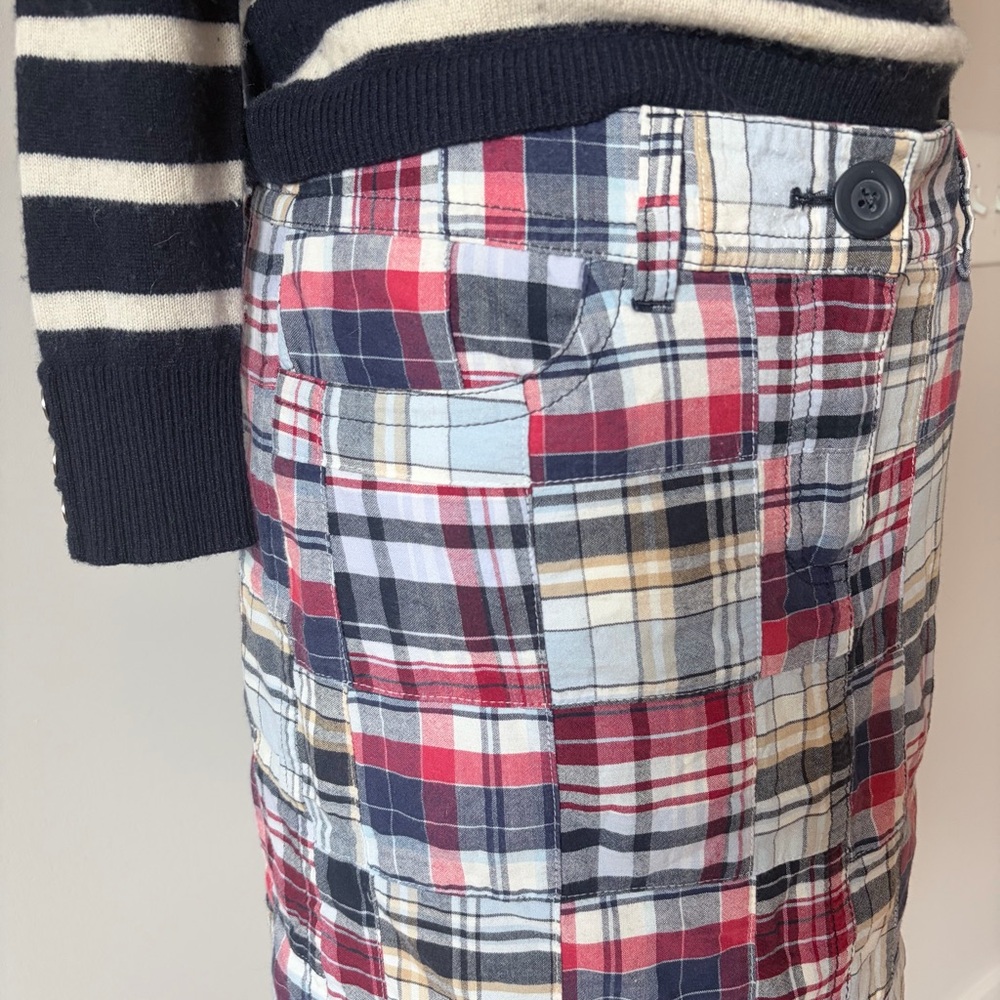 Vintage Madras Patchwork Mini Skirt - Picture 2 of 5